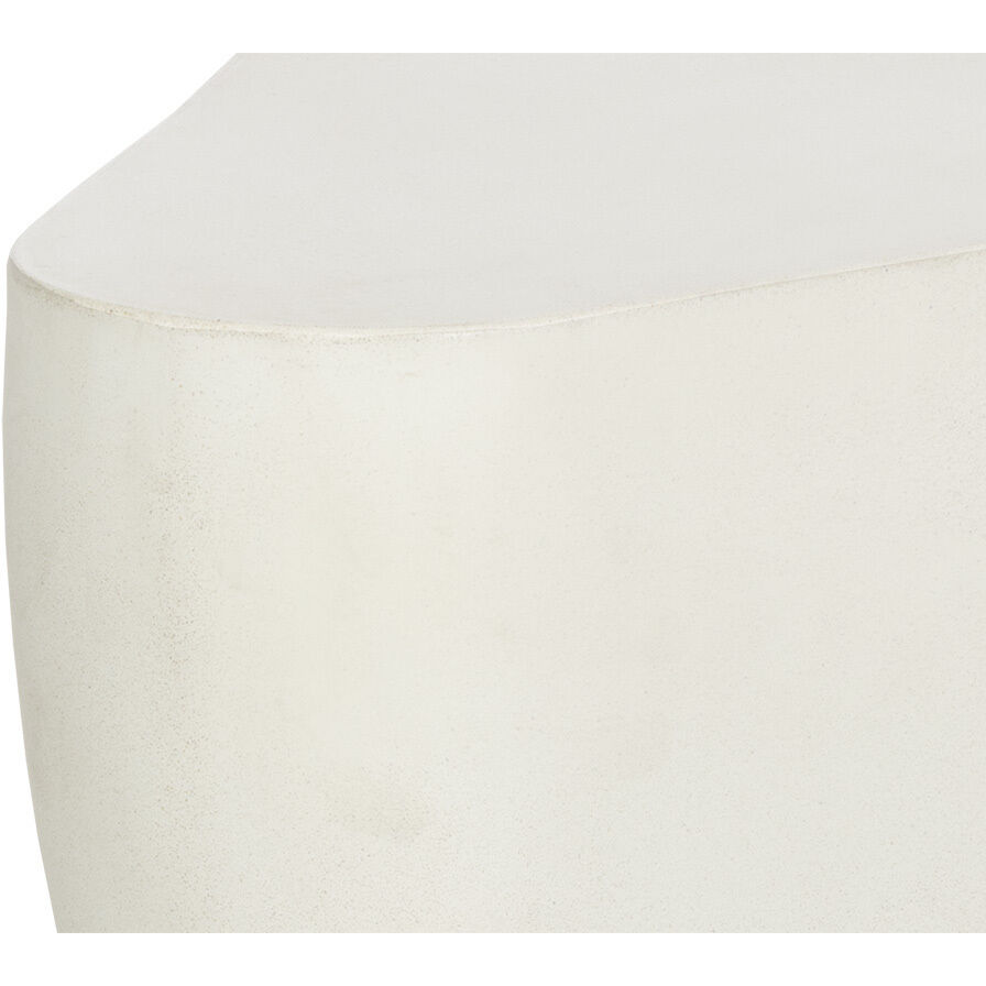 Dali 17.75 X 15.75 inch White Outdoor End Table, Small